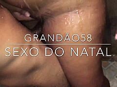 Presente De Natal Foi Sexo No Banho Com Gozada Dentro