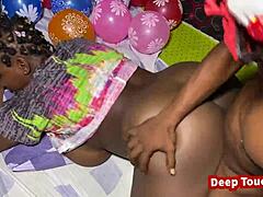 Couple Spanking During Christmas Sex?