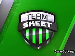 I ride your dick hard while he’s glued to the game.