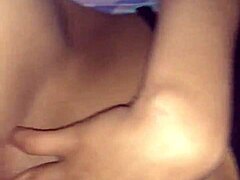 Big Dildo Thrusts Deep Into Tight Pussy Of Juicy Latin Redhead Girl