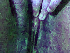 skinny latina opens her virgin pussy for licking first time