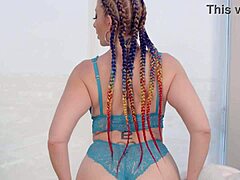 Sar4 Jay Plays With Her Dildo She Pussy Drills Herself