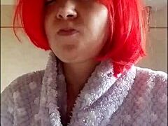 brushing your teeth is important, and chantal loves to fill her mouth with toothpaste?