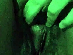 skinny latina opens her virgin pussy for licking first time