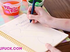 Stepsis Scarlet sucks Diego off, rides him POV to cum finish