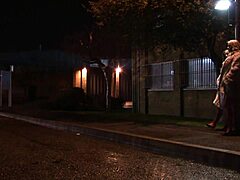 myla and rita SUCK BIG COCKS and GET FUCKED in the car outdoors