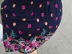 זונה שמנה לטינית עושה בלוג'וב ברחוב