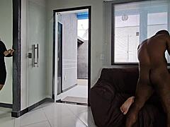 i was surprised watching my friend fuck that big ass milf with his monster cock