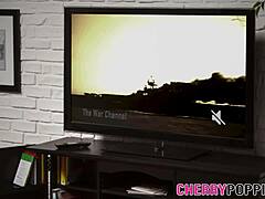 Ride my cock, tattooed teen, and jerk for cum, he says