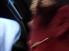 brazilian shemale gives oral in car