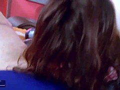 Stepsister, don't enter my room at night. I fuck you hard, make you moan, cum on tits.