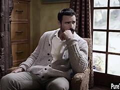 Lesbian milf enjoys threesome therapy with sucking and blowjob