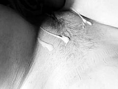 Housewife's Shaved Pussy Gets Monster Cock Closeup Fuck and Cumshot