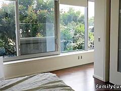 Russian Teen 18+ Hides in Pool for First Time Hardcore Facial Fuck