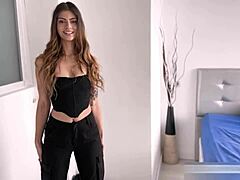 Latina Babe Caught in Sexy Prostitute Scenario