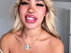 Beautiful Luna Luxe, cute blonde with big tits and shaved pussy