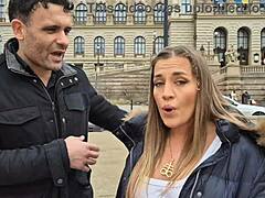 Silvia Dellai in a fake pool scene, taking double anal and swallowing cum intensely.