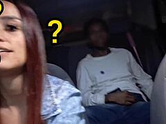 Slut App Driver Picks Up Masturbating Passenger Behind!