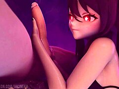 Hu Tao gives an amazing blowjob!