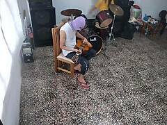 best friend masturbates in music room