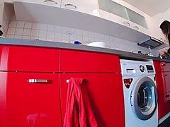 This Curvy Girl Teases In Sizzling Hot Shorts, Showing Her Big Ass And Thong