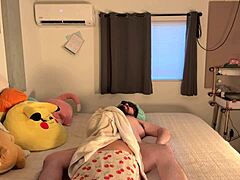 chubby latina wife sucks and rides hubby's big cock