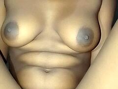 She opens her legs for the monster cock