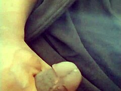 Just home from work, fantasizing about girlfriend wife with dry masturbation leading to slow moist cum