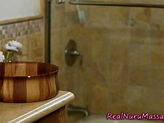 Milf says, 'I love eating out the nuru masseuse'