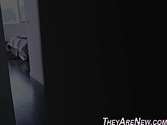 Teen Newbie Spills Jizz After Handjob On Monster Cock!