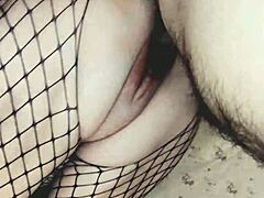 Mature skinny wife in homemade video engages in anal sex with stockings and assfucking