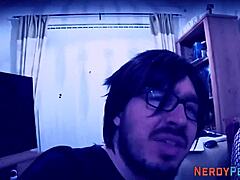 Newbie Slut Gives Blowjob To British Nerd