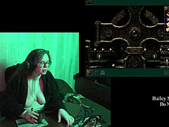 i'm naked haunting castle malloy in this playthrough part 3, my big tits bouncing wildly