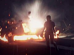 Busty Super Cop Claire Redfield Shows Off Her Massive Tits