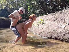 I fucked the farm caretaker's big ass while crossdressing