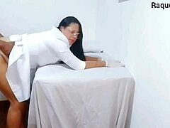 Nurse And Aesthetician Boldly Observe Patient's Intense Erection