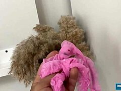 Sexy brunette Amanda Clarke in a homemade video