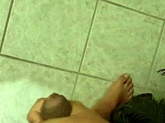 Fat Virgin Jerks His Small Cock To Cumshot In Private.