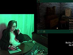 i'm naked haunting castle malloy in this playthrough part 3, my big tits bouncing wildly