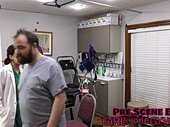 Ayla Aysel Dominates with a Latex Footjob in the Podiatrist's Office