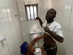 Pornstar Screams During Doggystyle Fuck in Bathroom with Neighbor