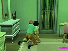 Girl catches her futa roommate masturbating and gets punished with assfucking