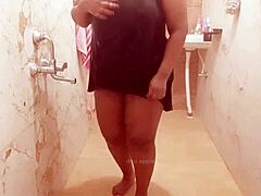 this sneaky horny milf is showing her boobs 😍 can't believe it!