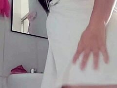 Hot mature woman in shower prepares for doggystyle fuck with big ass