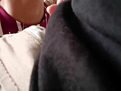 Latina gives blowjob in dorm bedroom