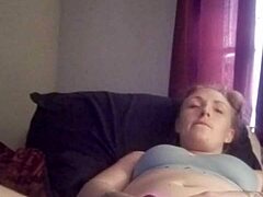 snow bunny plays with toys on her shaved pussy. so fun and horny! 😈