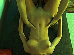 Young teen rides cock in game, gets fucked in various positions