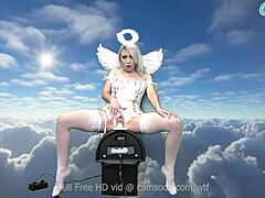 heavenly body ava sinclaire rides the sybian machine 😍