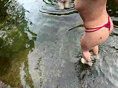 i had fun with my friend at the waterfall