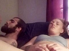 snow bunny plays with toys on her shaved pussy. so fun and horny! 😈